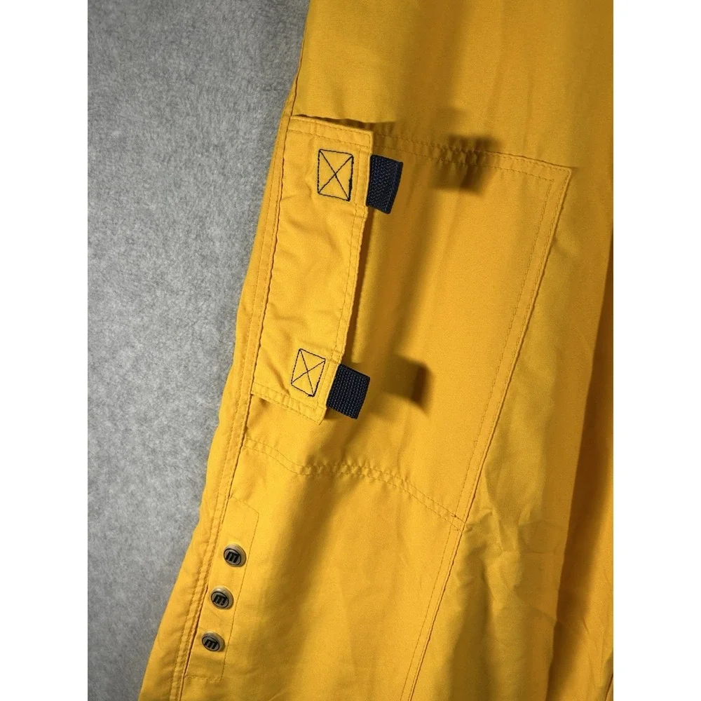 MacGear Cargo Pants 30x31 Yellow Wide Leg Baggy Skate Rave Y2K Pockets Galore